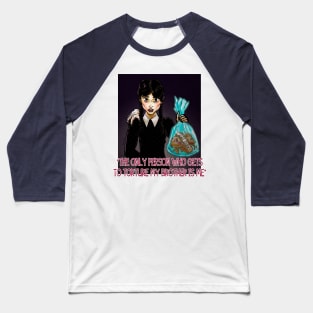 Wednesday Addams Quote Baseball T-Shirt